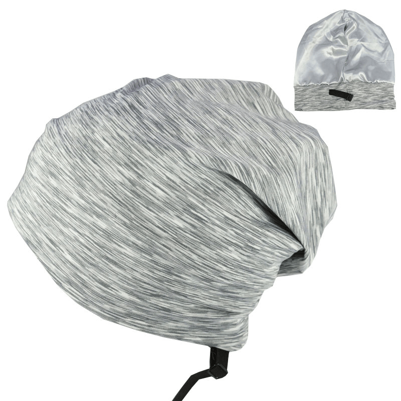 Mens Satin Double Layer Night Cap