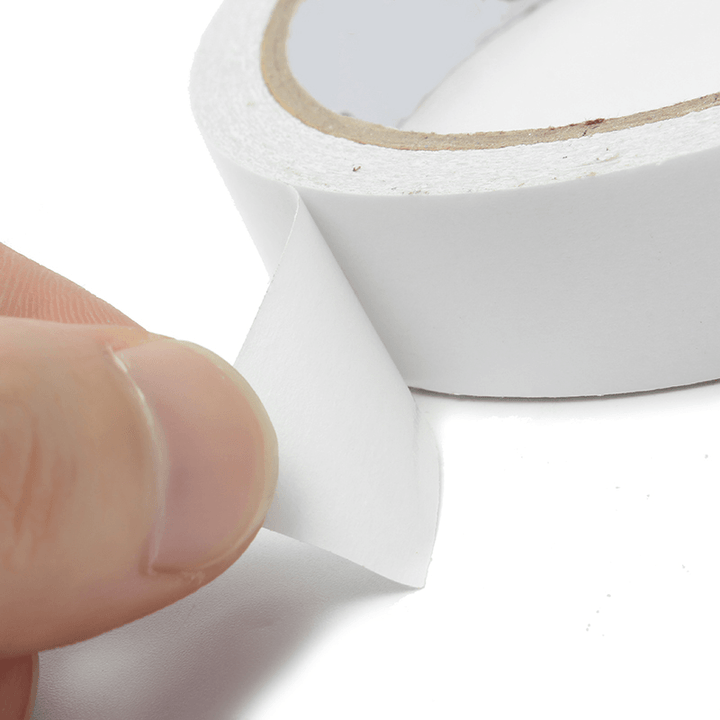 12M Double Sided Tape Double Faced Adhesive Cotton Paper for Office Home