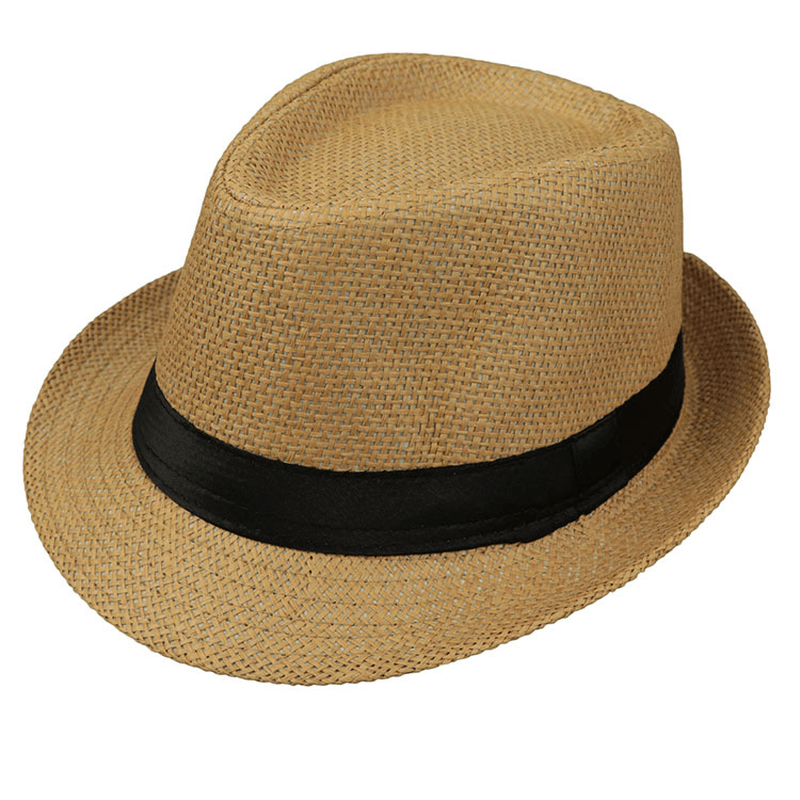 Monofilament Straw Hat Solid Color Parent-Child