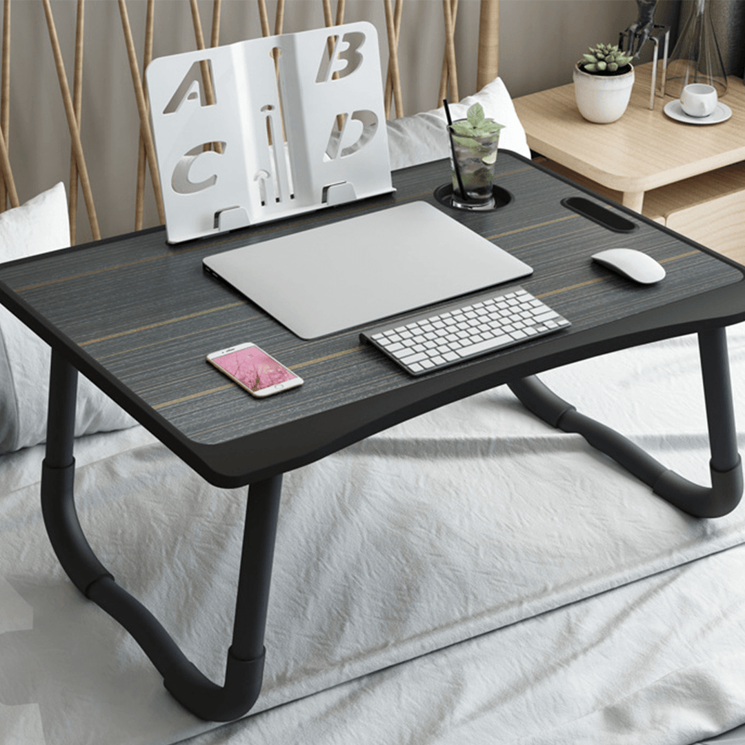 Folding Laptop Bed Table Dorm Desk Couch Table Breakfast Tray Notebook Stand Reading Holder for Bed Sofa