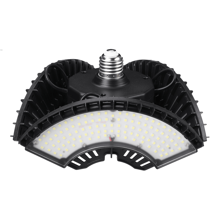 45W/60W Foldable Camping Light LED High Bay Light UFO Garage Ceiling Light Warehouse Light for Garage Utility Room Parking Area