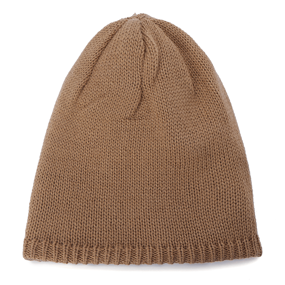 Double-Sided Wearing Double-Layer Knit Hat Beanie Cap