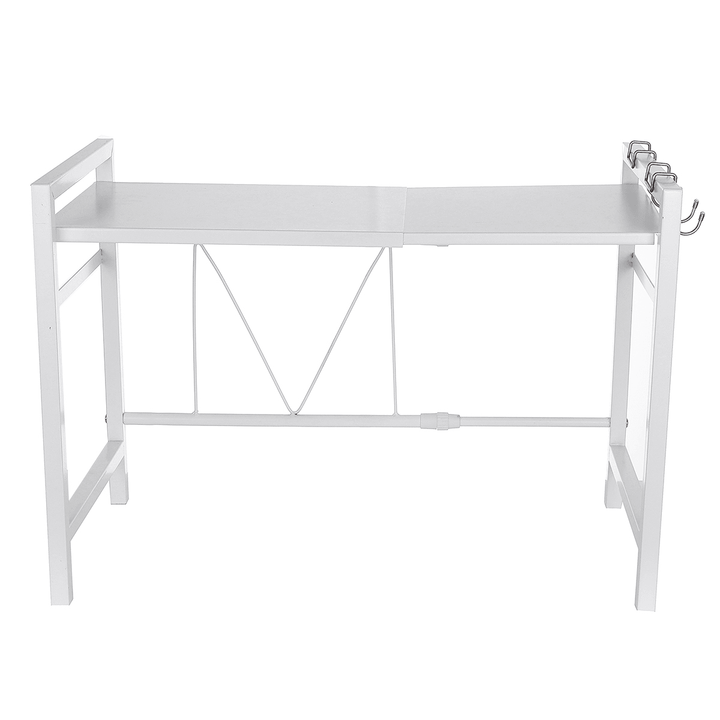 2 Layer Kitchen Microwave Oven Rack Adjustable Microwave Shelf Kitchen Storage Holder