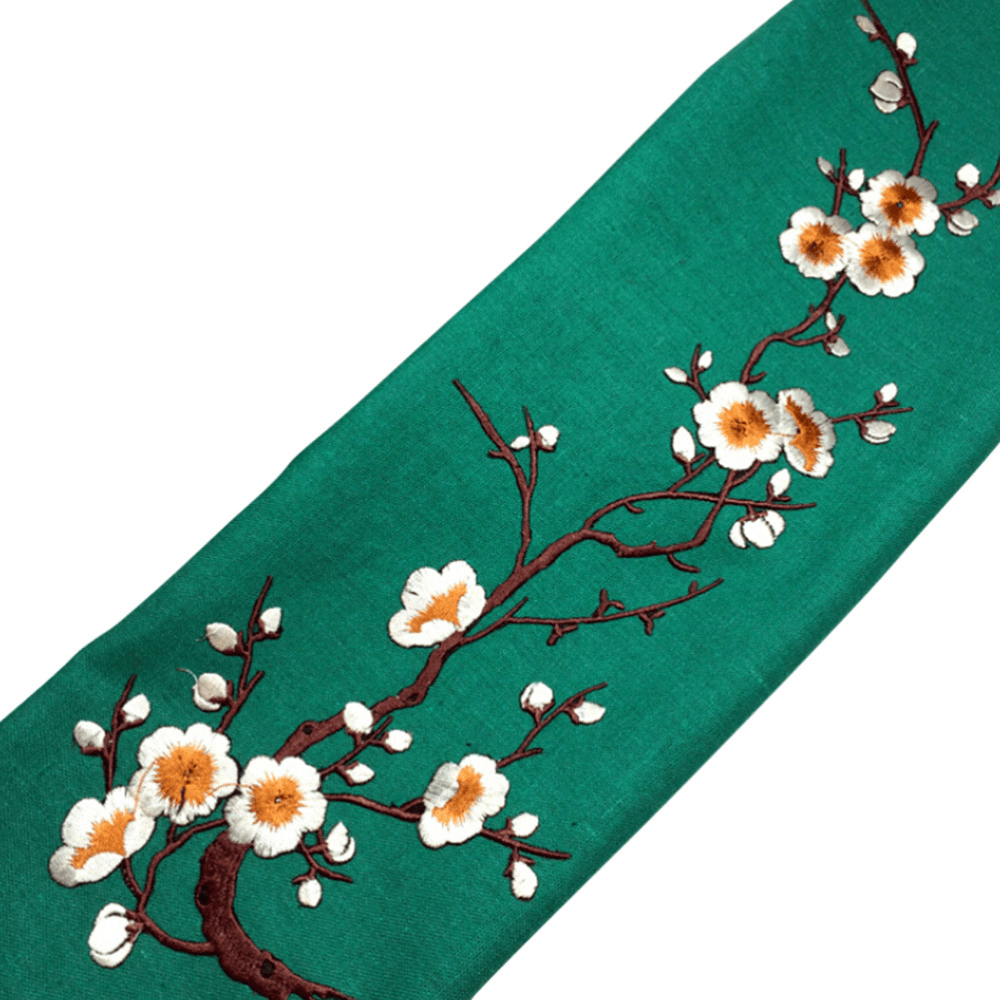 Plum Blossom Flower Applique Clothing Embroidery Patch Fabric Sticker Iron on Patch Sewing Repair