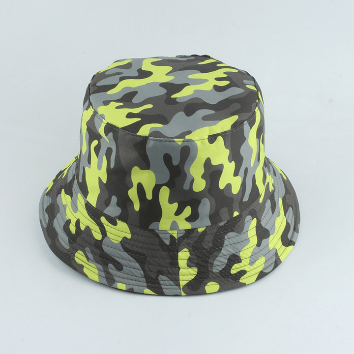 Camouflage Print Double-Sided Fisherman Hat