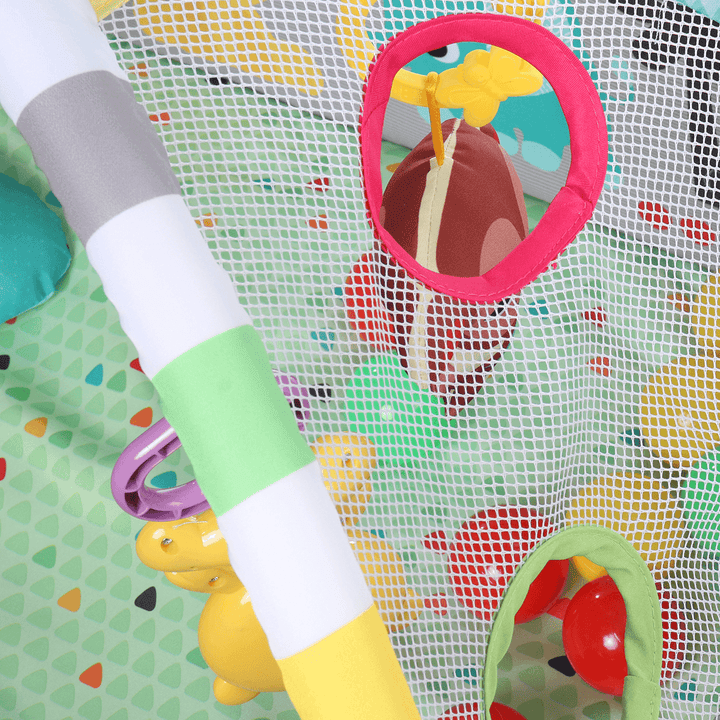 42.91X 38.39X 21.26Inch Baby Toddler Playmat Crawling Tunnel Mat Baby Tent House Children Game Playhouse with 30 Balls