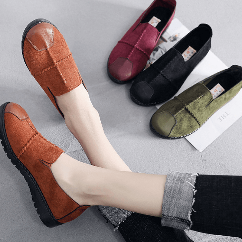 Women Casual Suede Soft Sole Loafers