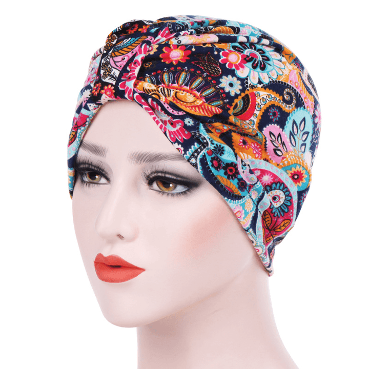 Women Summer Muslin Cotton Beanie Hat - MRSLM