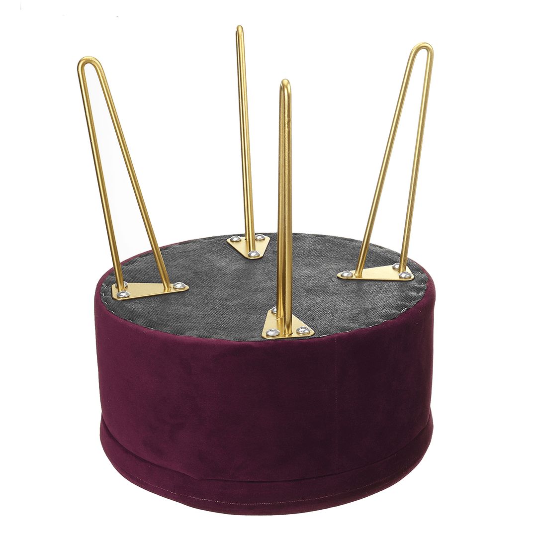 Velvet Storage Footstool Sofa Ottoman Footrest Makeup Dressing Table Stool Storage Box Bench Seat Chair Home Office Furniture