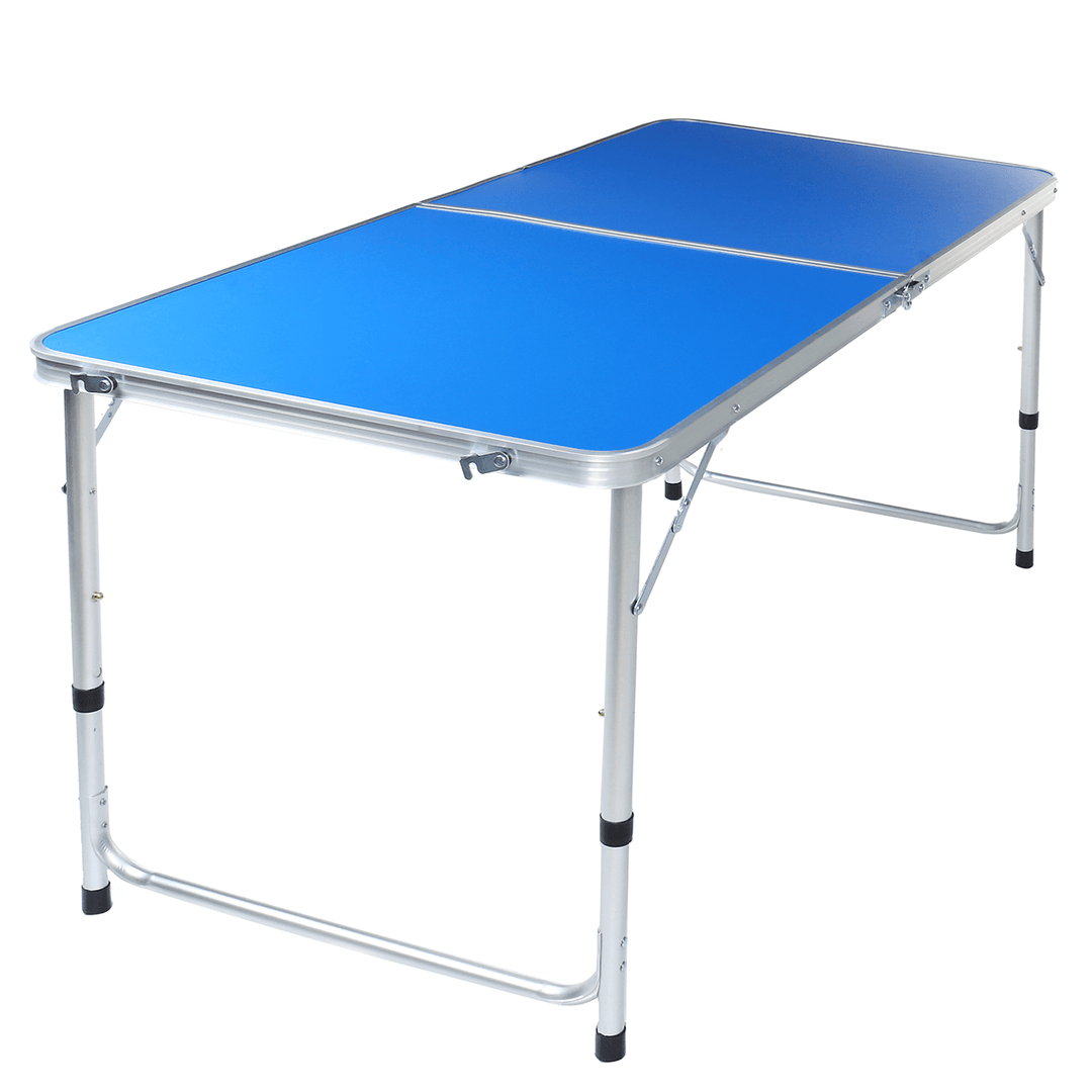 1.2M Blue Folding Table Portable Indoor Outdoor BBQ Picnic Party Camp Tables