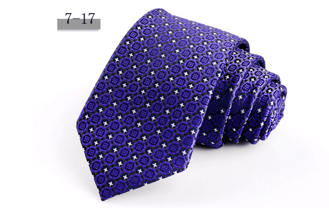 New Men'S 7Cm Striped Business Formal Tie