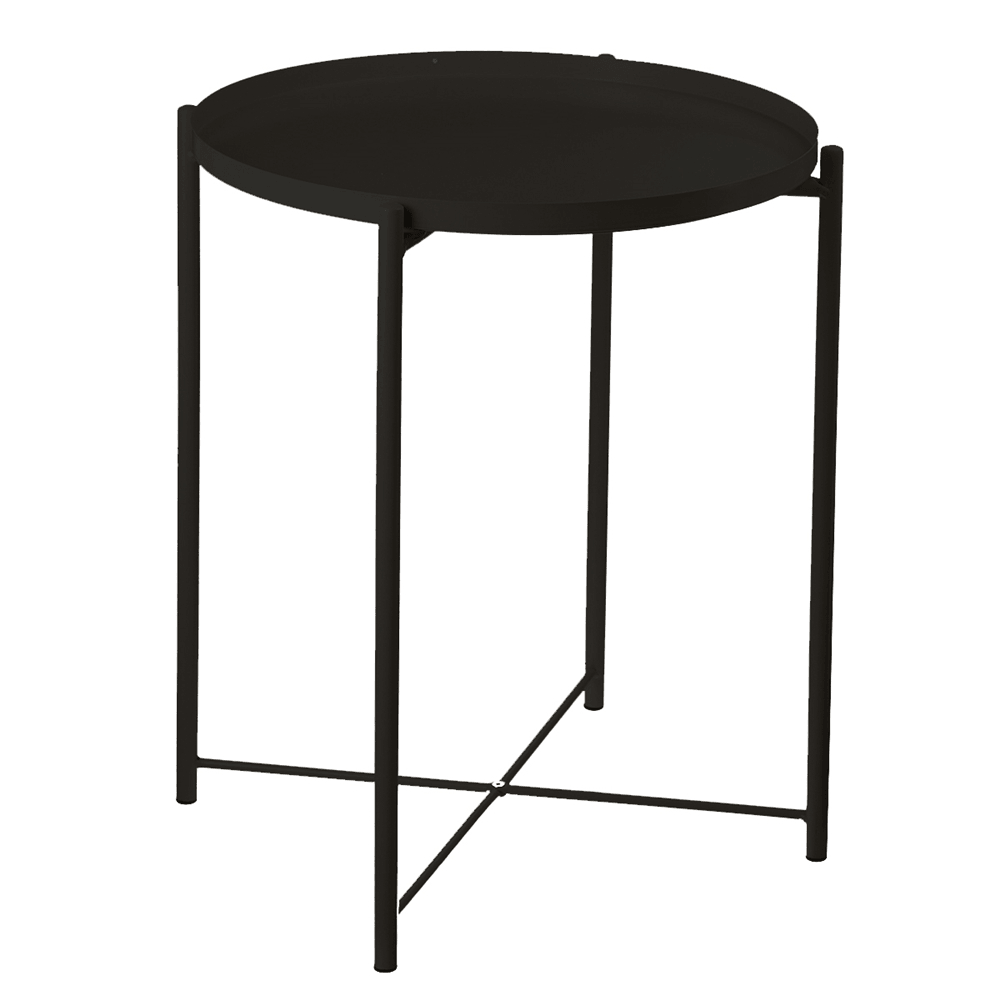 Iron Art round Side Tables Drawing Room Bedroom Indoor Outdoor Storage Portable Small Tea Table Home Office Supplies