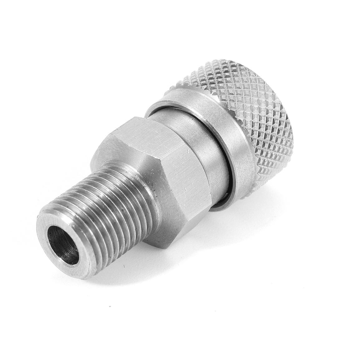 1/8 Inch BSP Stainless Steel Male Plug Quick Head Connector PCP Release Disconnect Coupler Socket