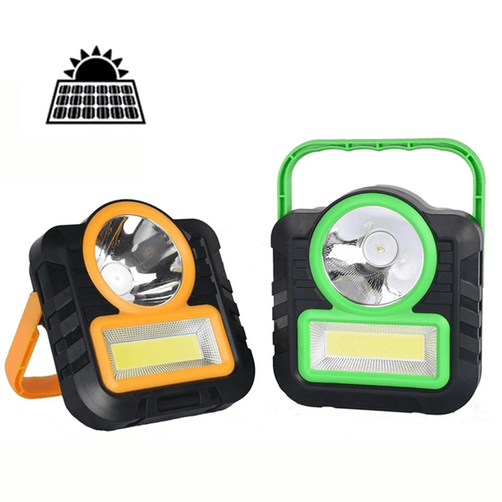 XANES¬Æ LED COB Solar Lamp Camping Light USB Portable Work Light Flashlight Lantern Emergency Outdoor Tent Light - MRSLM