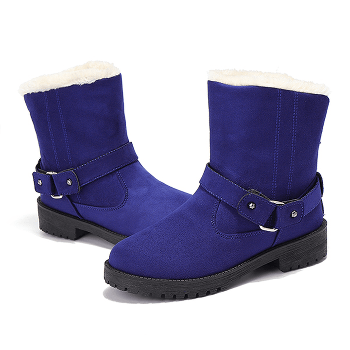 US Size 5-12 Winter Fur Lining Keep Warm Snow Boots