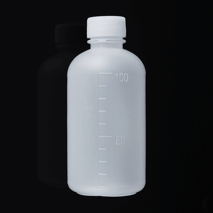 100Ml Empty Plastic Sample Reagent Liquid Storage Bottle Graduated Small Mouth Laboratory Container