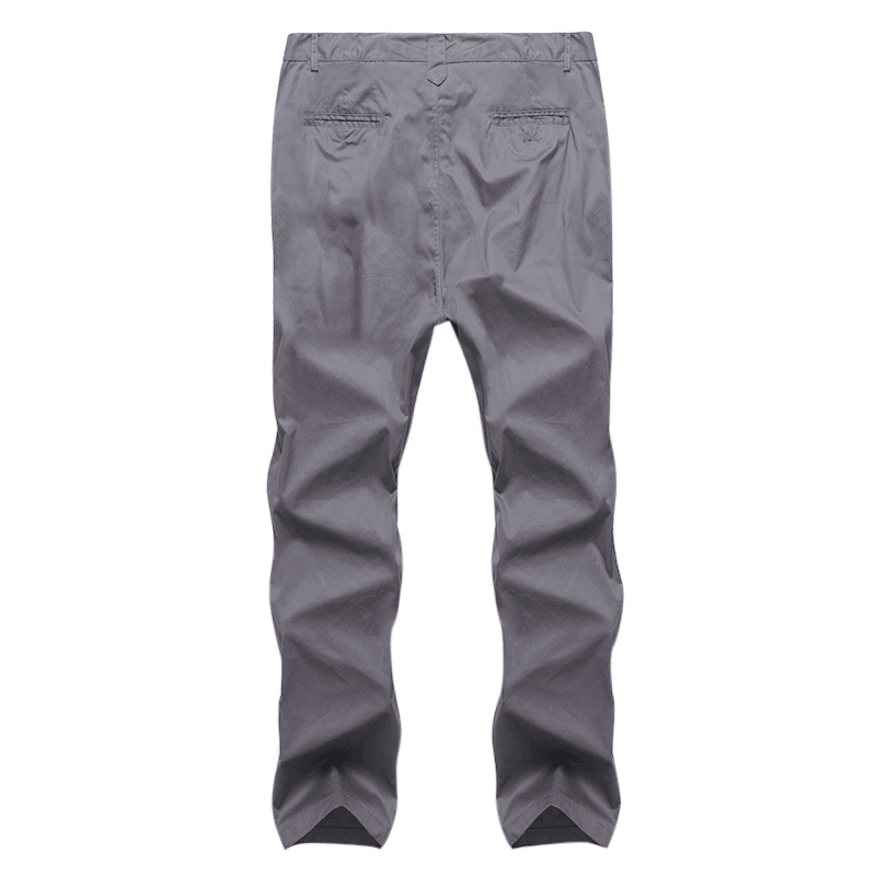 Mens Regular Fit Trousers Cargo Chino Business Casual Long Pants Slack plus Size