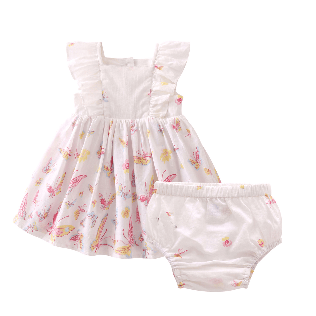 Children'S Wear New Summer Baby Skirt, Lovely Butterfly Dress, 0-1-2 Years Old Baby Dress - MRSLM