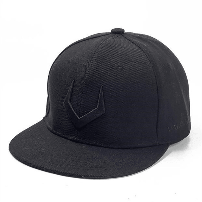 New Hat Male Hip-Hop Korean Alphabet Embroidery Baseball Cap Trendy All-Match Street Flat-Edge Sunscreen