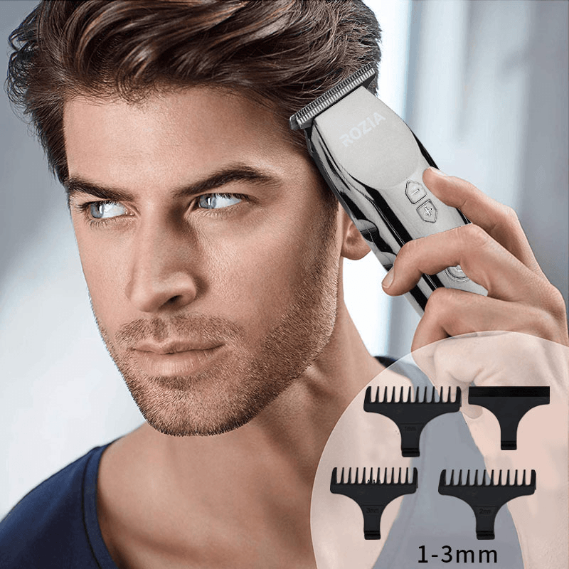 Rozia HQ-266 Electric USB Charging Hair Clipper LDC Display Professional Trimmer