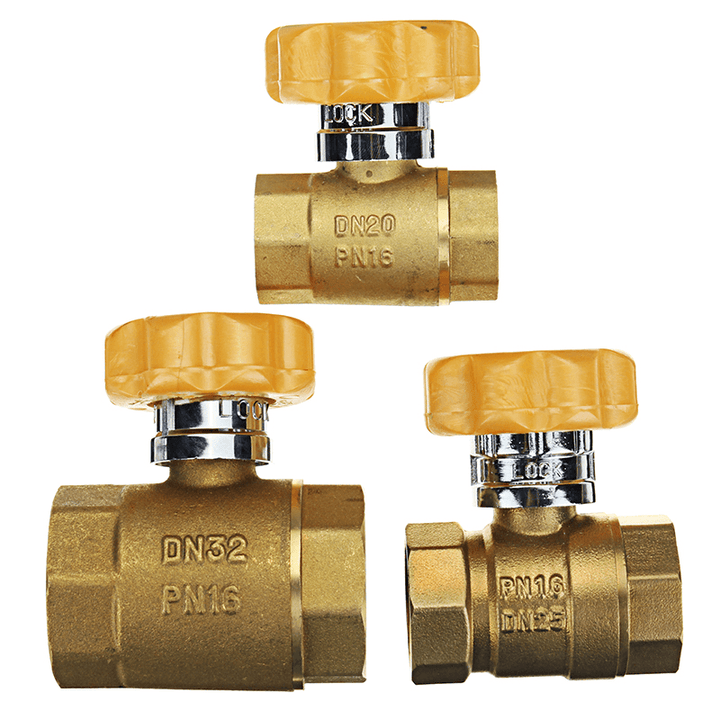 TMOK DN20 DN25 DN32 Magnetic Anti-Theft Brass Ball Valves with Key Valve for Heating Installation