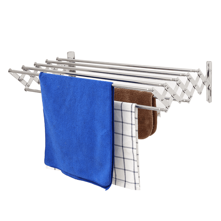 Stainless Steel Towel Organizer Towel Rack Retractable Towel Rack Bath Towel Holder Storage Organizer for Home Hotel