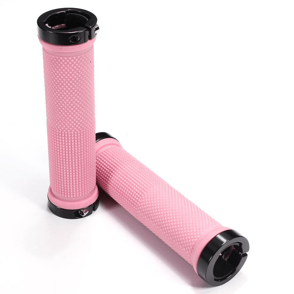 Bicycle Handlebars Silicone Anti-Slip Comfortable Cycling Handle Grip with Alloy Lockable MTB Road Bike