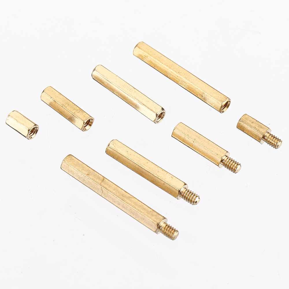 Suleve M2BH1 320Pcs M2 Male-Female Brass Hex Column Standoff Support Spacer Pillar for PCB Board