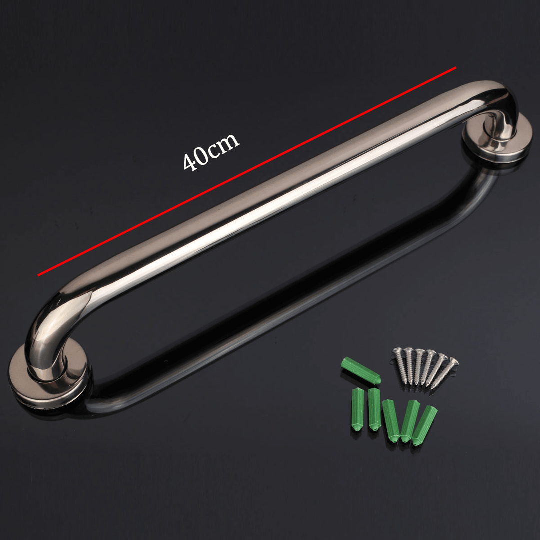 Stainless Steel Bathroom Wall Grab Bar Safety Grip Handle Towel Rail Shelf