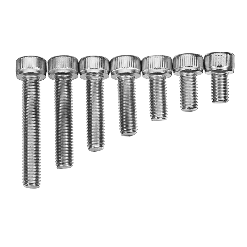 Suleve‚Ñ¢ M5SH4 50Pcs M5 Stainless Steel Hex Socket Cap Head Screws Bolts 8-30Mm Optional Length