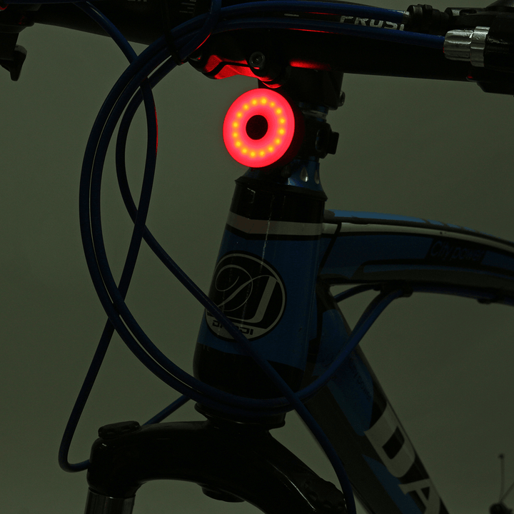 BIKIGHT COB LED Cycling Rear Warning Light 5 Modes USB Rechargeable Waterproof Bike Tail Light