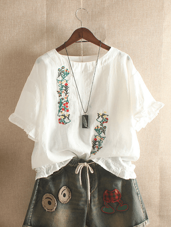 Embroidery Stringy Selvedge Blouse