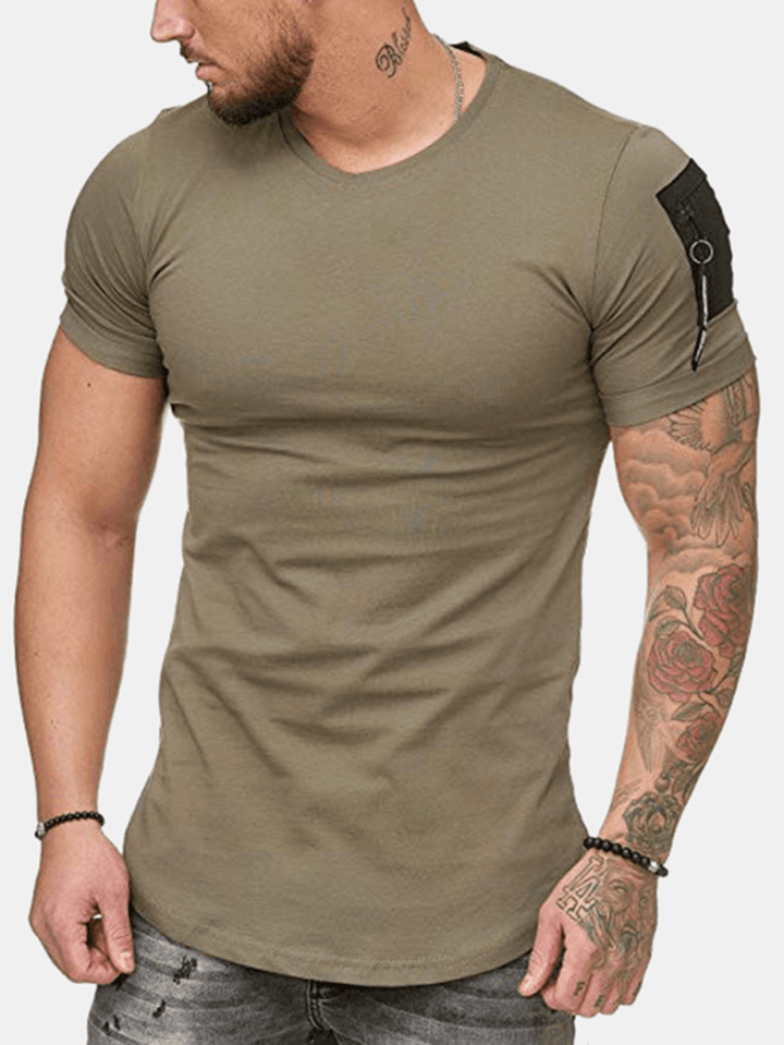 Mens Fashion Crew Neck Breathable Fit Comfy Casual T-Shirts