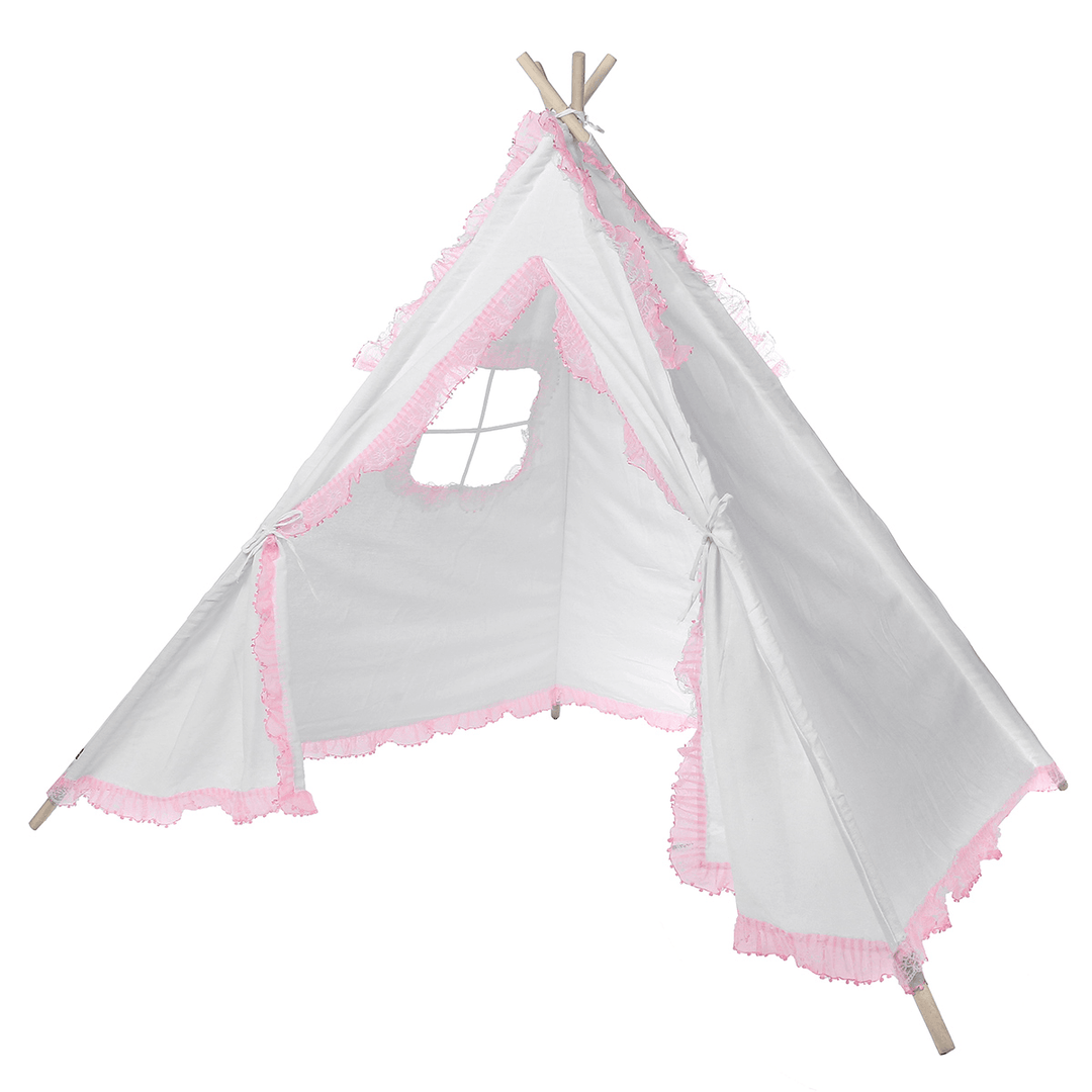 1.6M Kids Play Tent Cotton Teepee Wigwam Sleeping House Indoor Outdoor