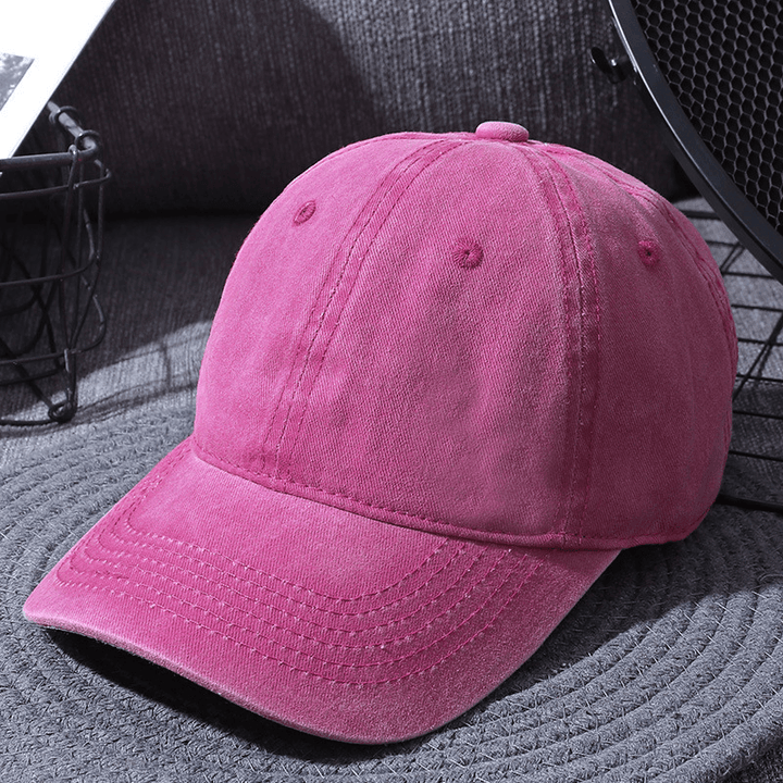 Washed Baseball Caps for Men and Women Outdoor Distressed Sun Hats Simple Caps