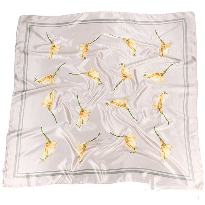 Silk Scarf Women 90X90Cm Silk Large Square Scarf