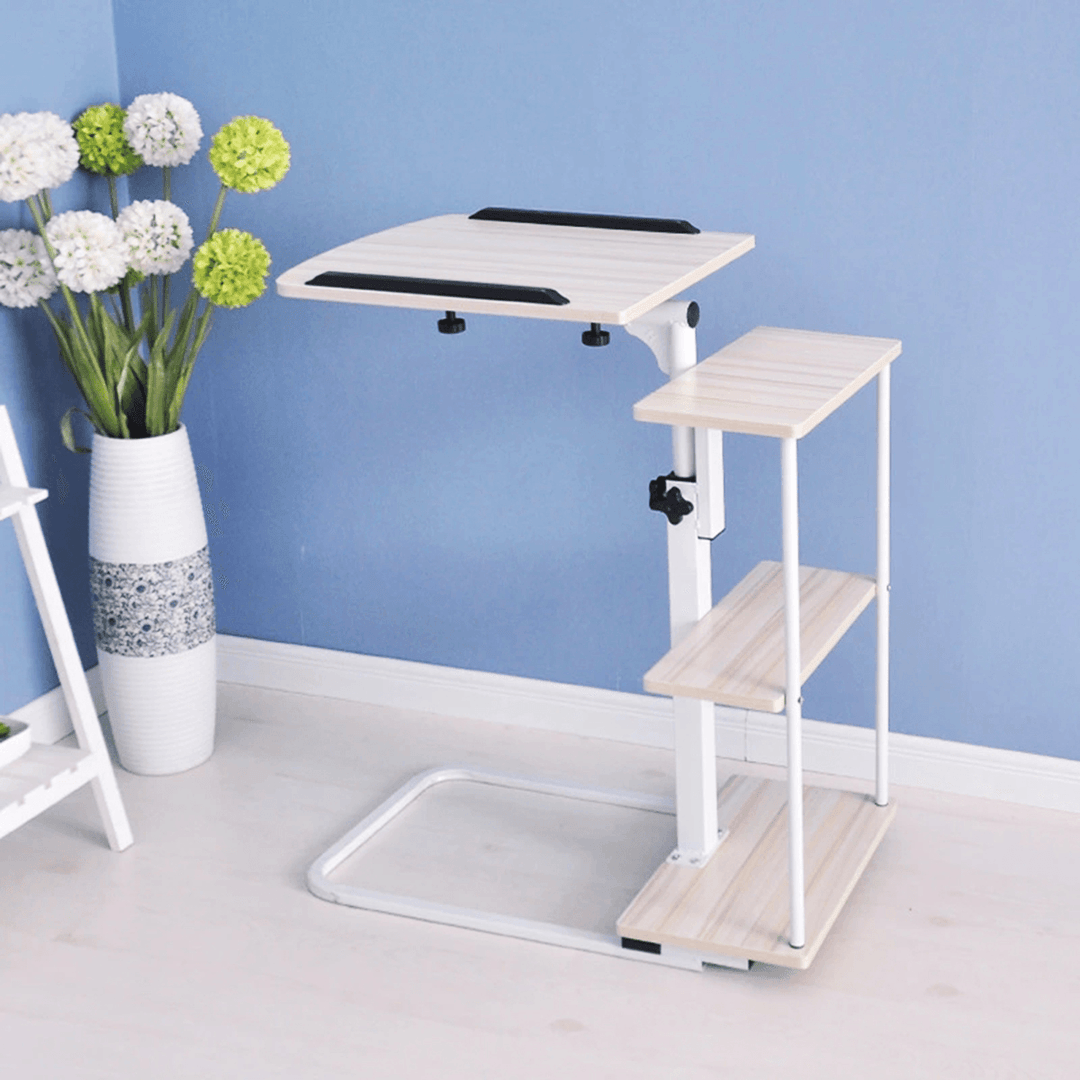 Laptop Desk Table Computer Tray Mobile Height Adjustable Home Bedside