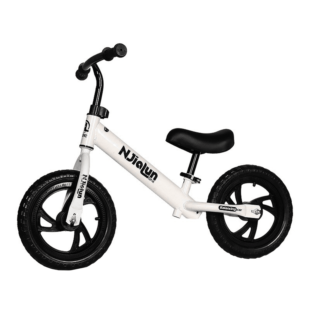 12Inch Kid Balance Bike Adjustable Height No-Pedal Childrens Balance Bike Beginner Rider Training Push Bike for 2-6 Years Old Christmas Gift