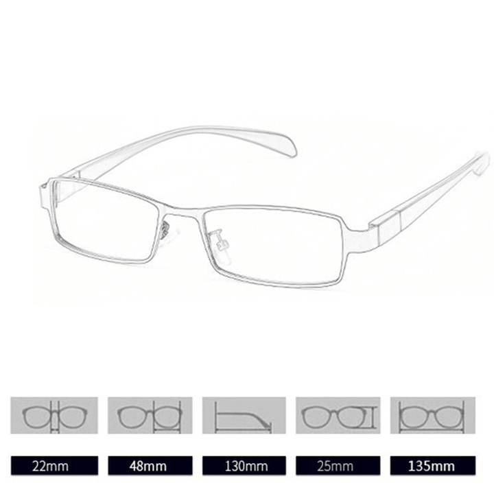 Men Women Folding Presbyopic Glasses with Glasses Case