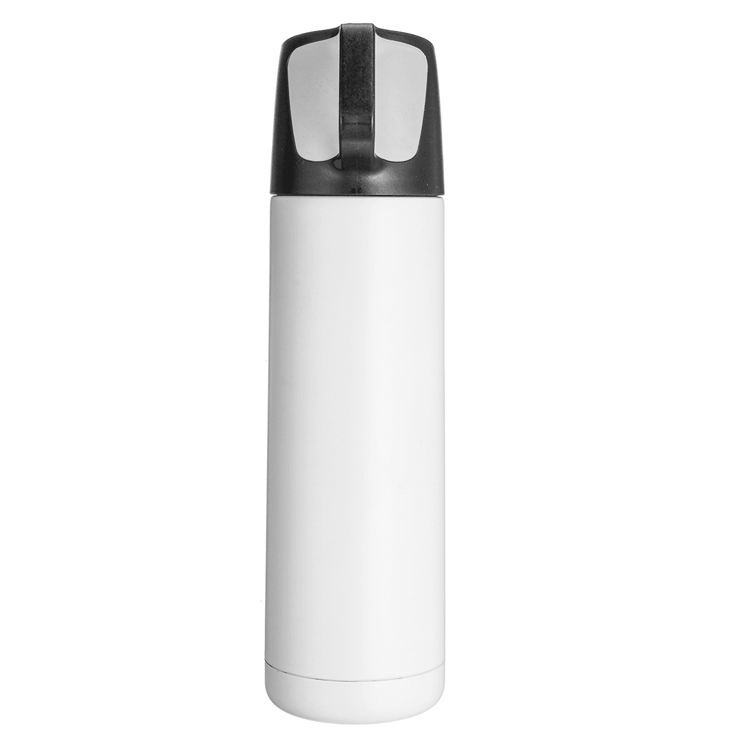 500Ml Stainless Steel Thermal Vacuum Water Bottle Hot Coffee Lid Travel Cup Mug