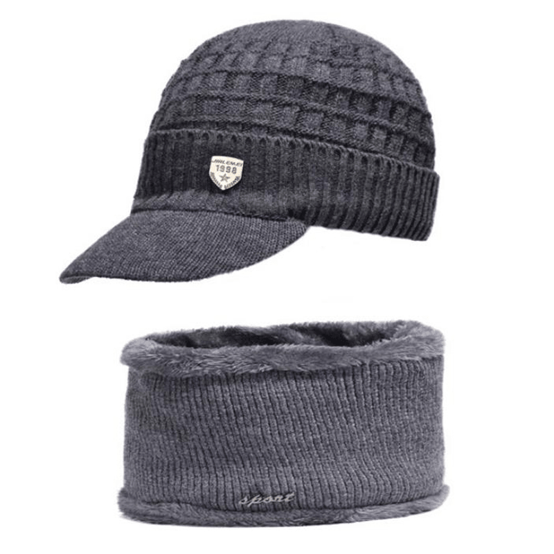 Knitted Hat Pleated Cap to Keep Warm