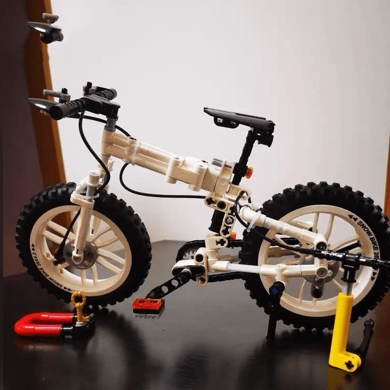 Machinery Series Folding Bicycle Assembled Building Blocks