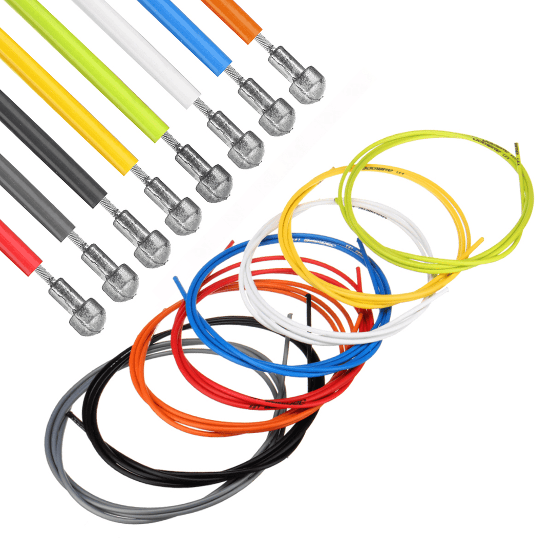 BIKIGHT 2M Bike Bicycle Front Rear Inner Outer Wire Gear Shifter Cable Cycling Repair Kit Multicolor