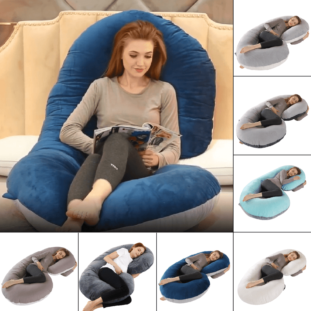 140 X 70Cm Full Body U Shape Pillow Soft Breathable Sleeping Support Pillow for Side Sleepers