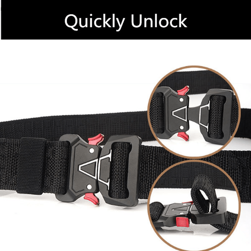 125Cm Men 3.8Cm Width Nylon Waist Belts Tactical Belt Quick Release Inserting Buckle Waist Belt