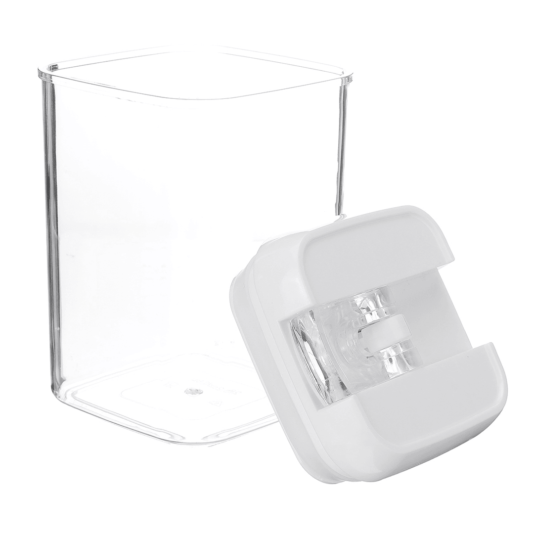 4Pcs Air-Tight Food Storage Container Cereals Easy Lock Sealed Jar Plastic Transparent Milk Powder Grains Candy for Kitchen Organizer