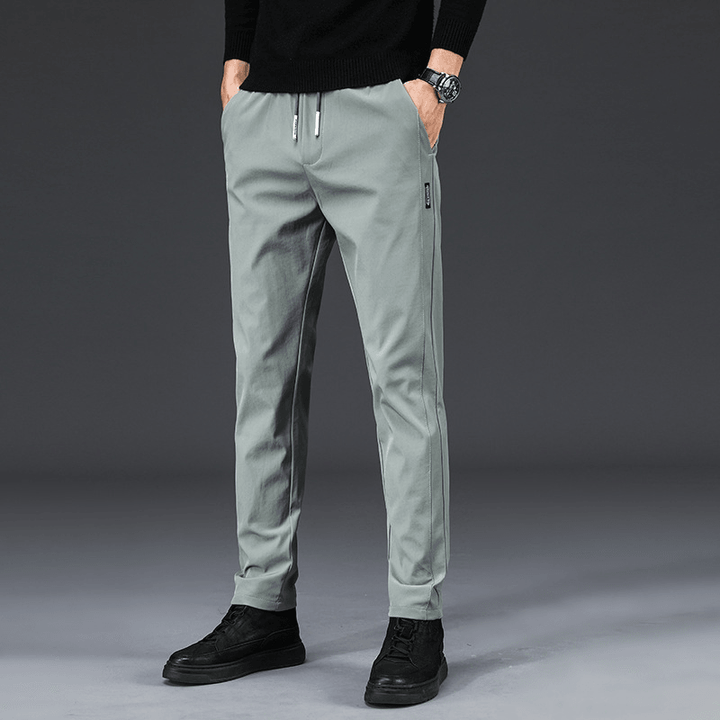 Men'S Casual Pants Stretch Slim Fit All-Match Men'S Wear-Free