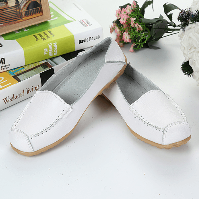 Women Flats Shoes Comfortable Casual Slip on round Toe Soft Flat Loafers Shoes