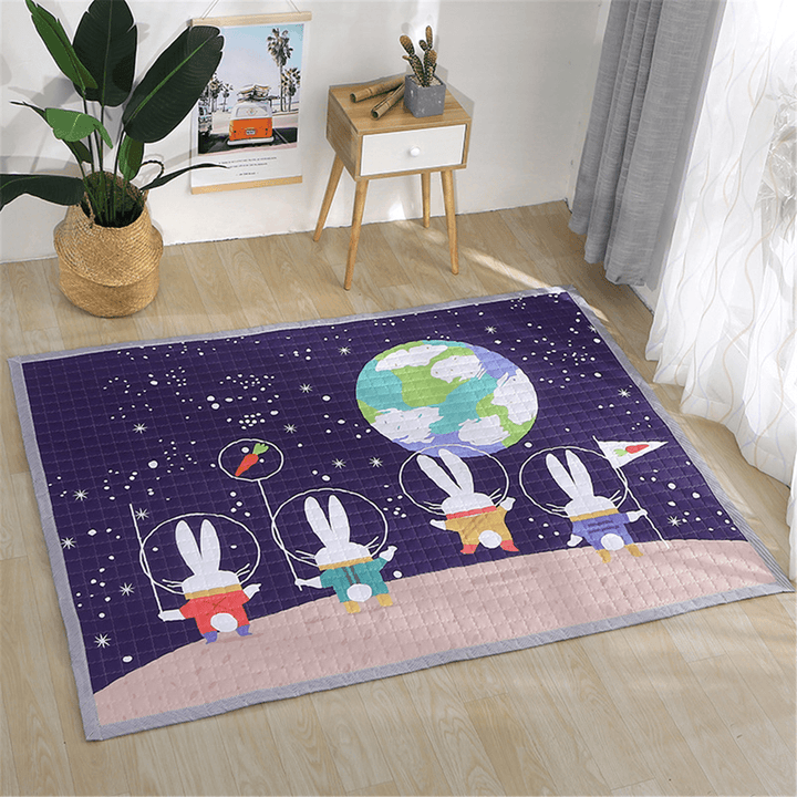 Polyester Baby Play Mat Crawling Kids Game Gym Activity Carpet Blanket Floor Rug