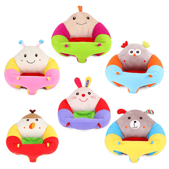 Infant Baby Sitting Chair Soft Cartoon Chair Pillow Cushion Sofa Plush Learning Chair Holder Plush Toys for Childrens